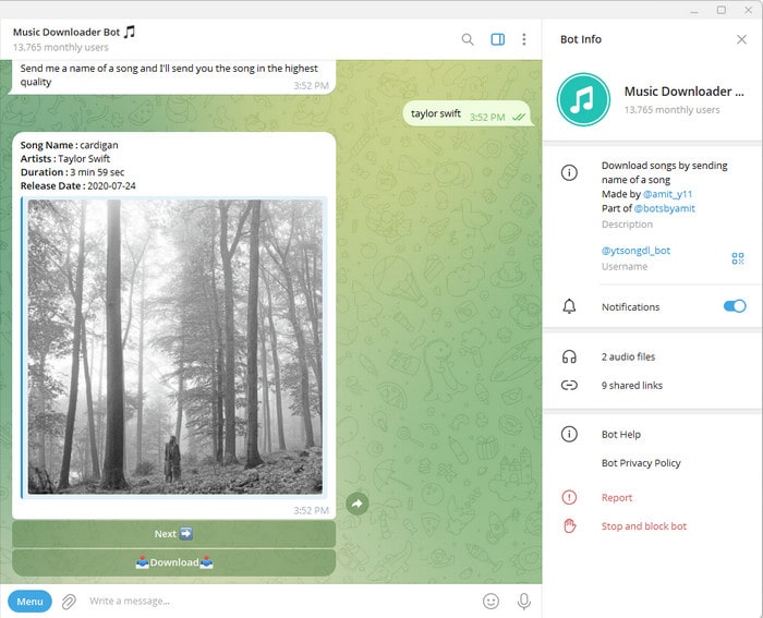 telegram spotify downloader bot