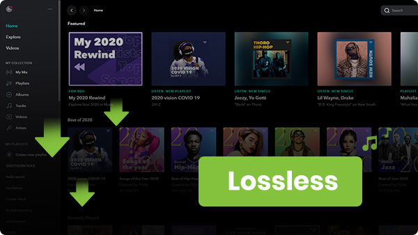 download lossless music from tidal