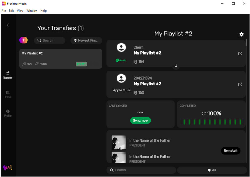 transfer complete freeyourmusic