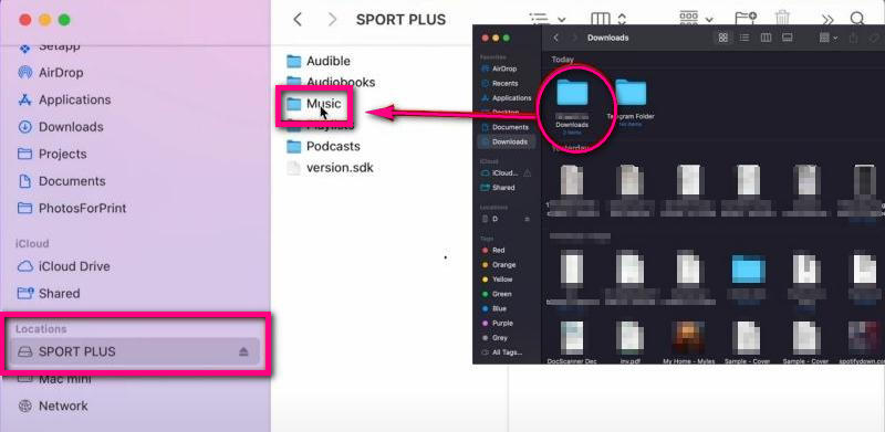 Transfer Spotify MP3 files from mac