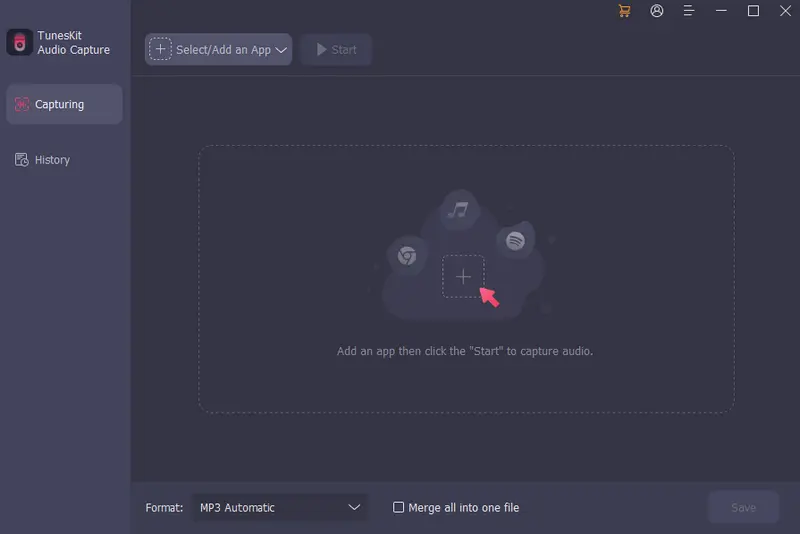 tuneskit audio capture