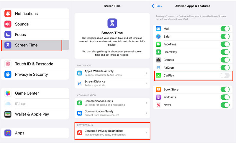 turn off carplay on iphone