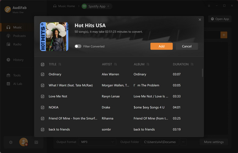 9. AudiFab Tidal Music Converter - Download Tidal Music to WAV