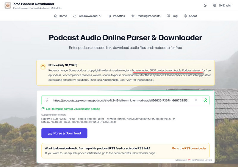 xyzdownloader Apple Podcast Downloader