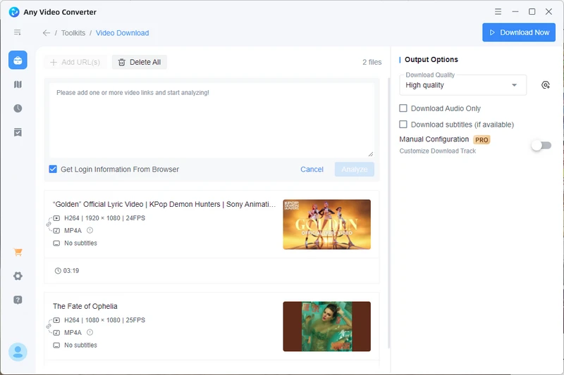 AVC youtube video downloader