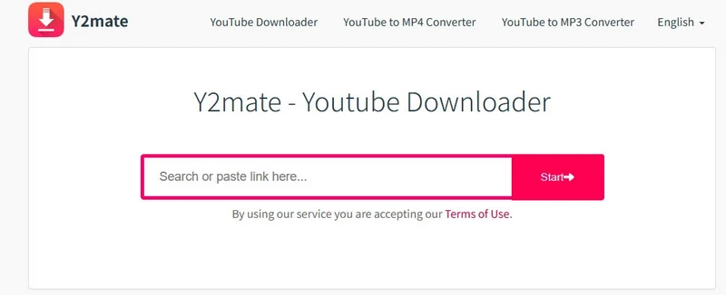 y2mate downloader interface