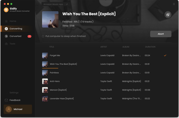 export amazon music as mp3