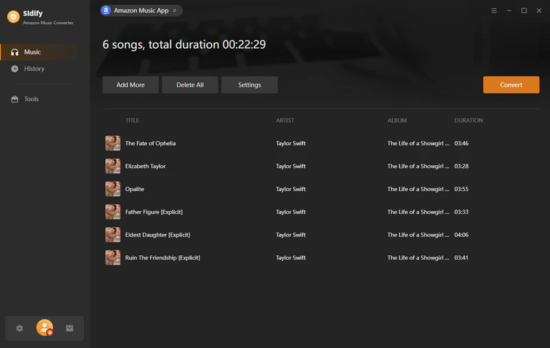 add amazon to convert