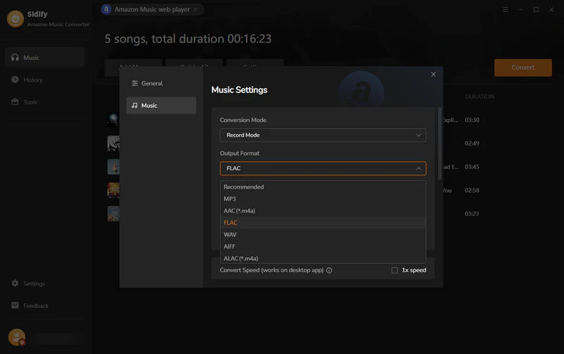 Step 3: Custom Music Settings