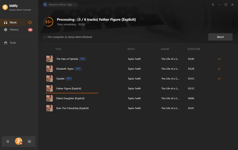 export amazon music to the computer