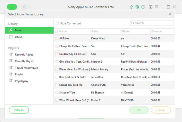 Add Apple Music tracks or playlists