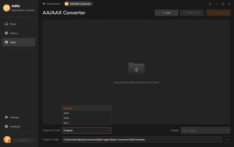 convert audiobooks file format