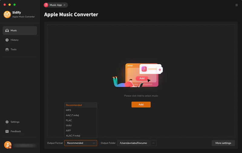 open sidify apple music converter