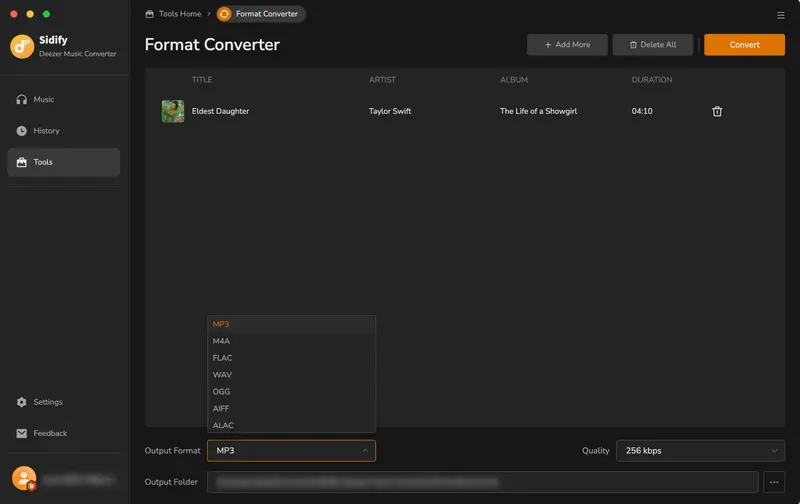 convert music files to different format