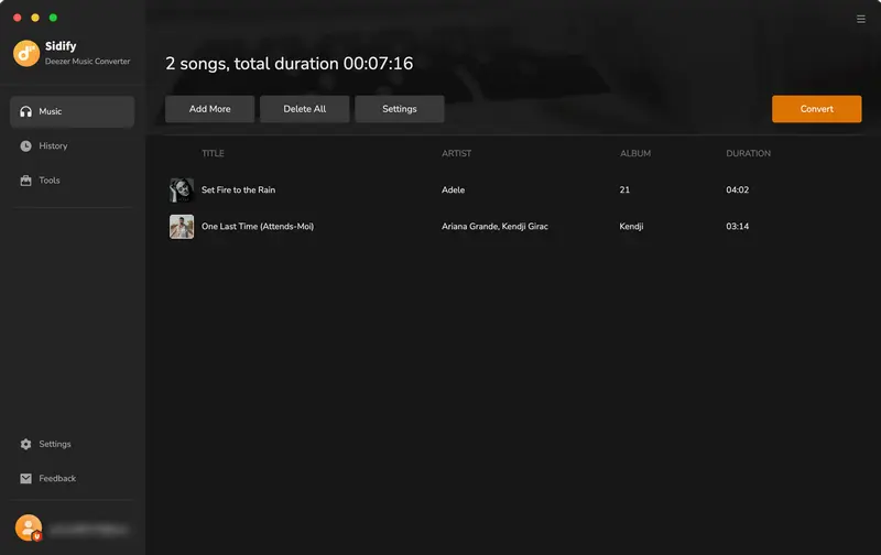 convert deezer music