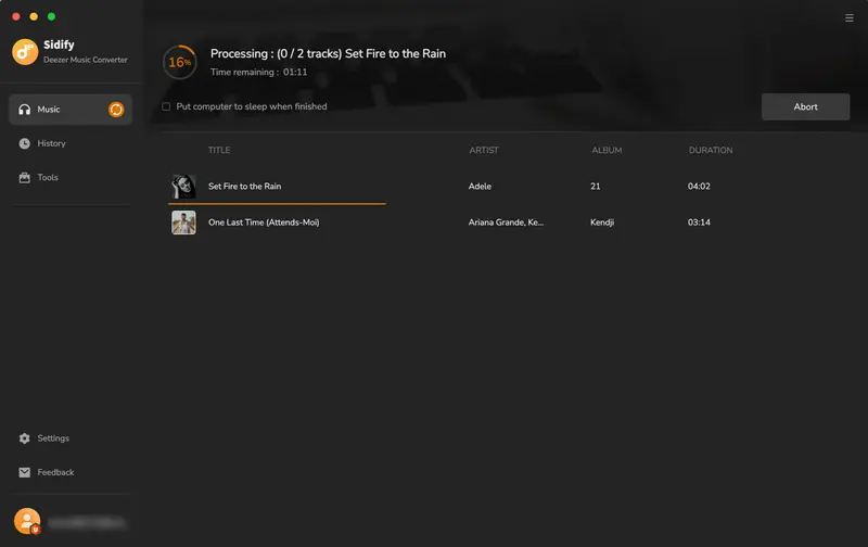 converting deezer music
