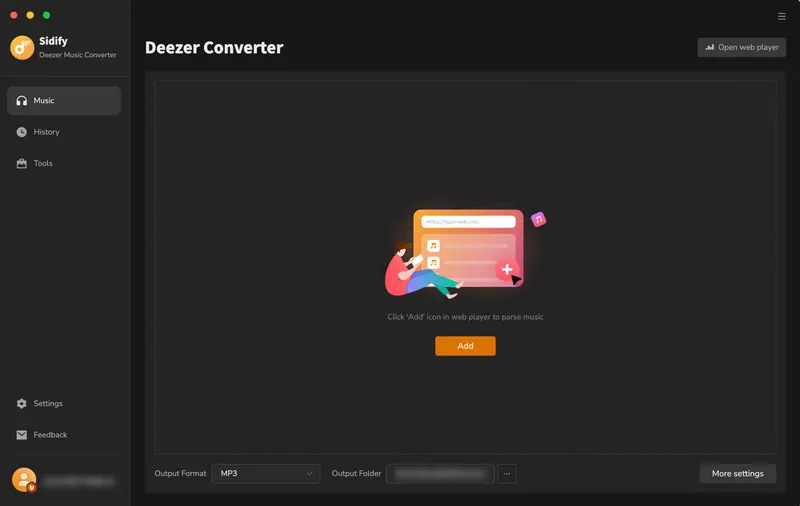 deezer converter homepage