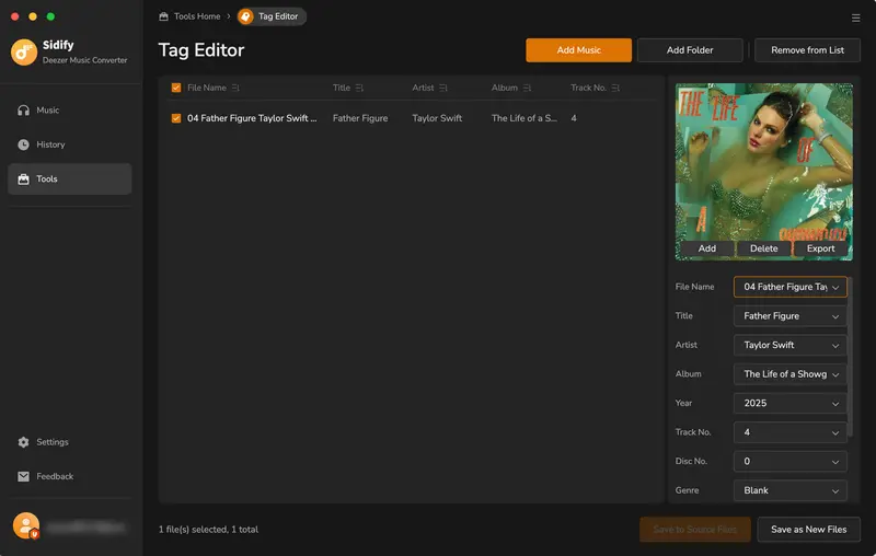 edit deezer music id3 tags