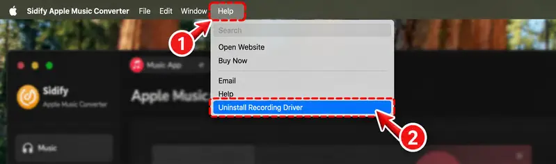 Uninstall and reinstall the Recording Driver