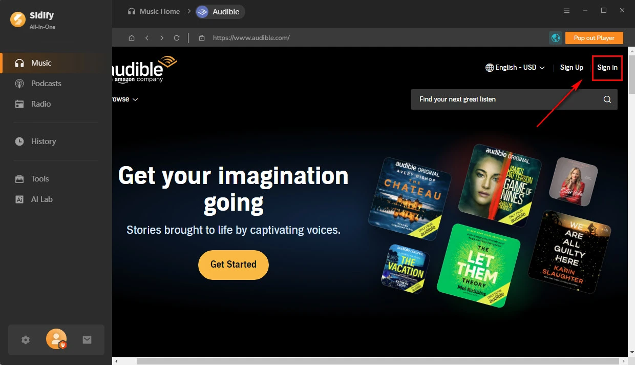 sign in to Amazon account