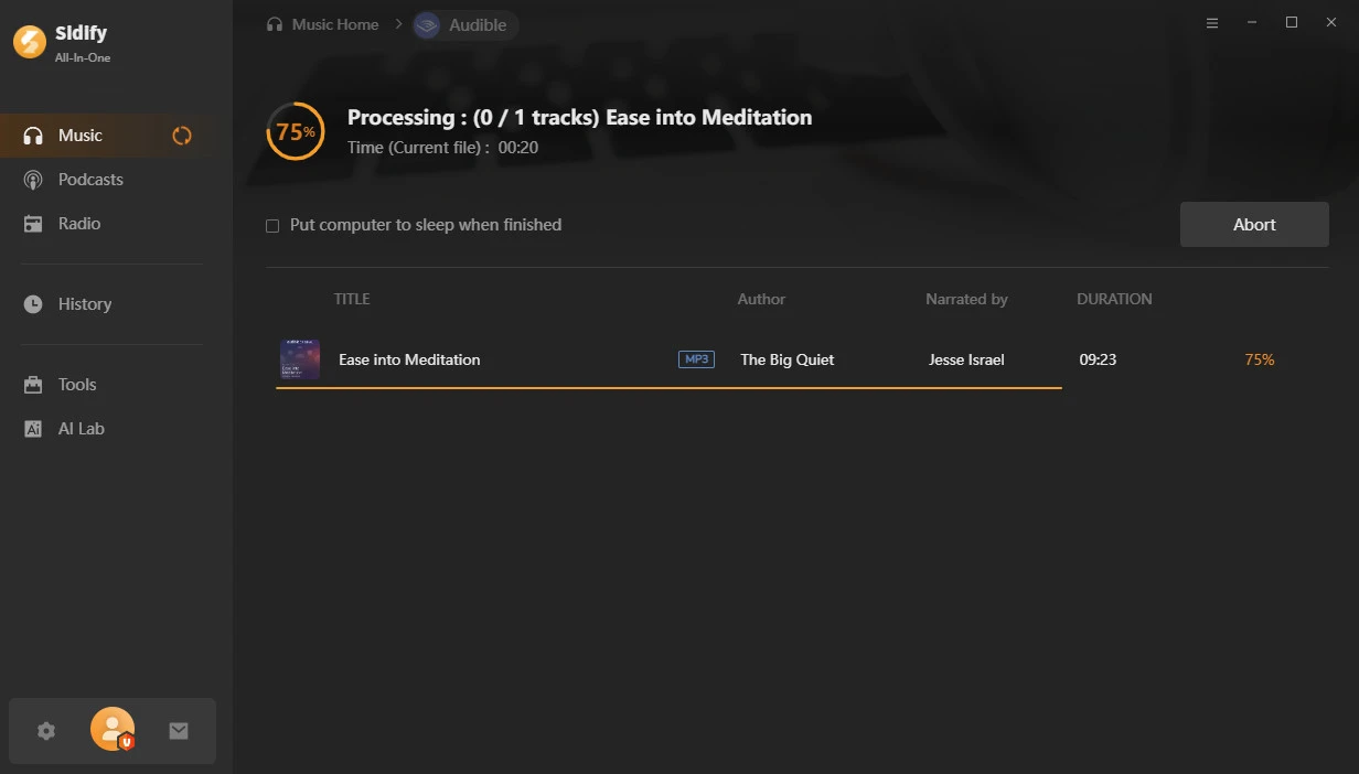 convert audible to mp3