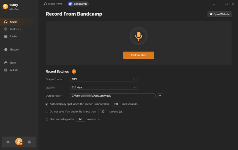 Custom Output Settings