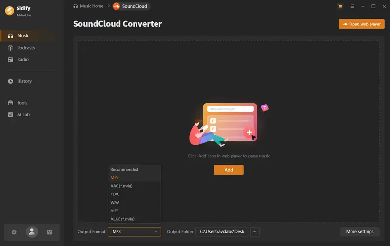 Sidify SoundCloud Downloader
