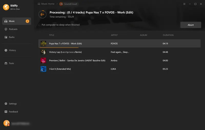 Step 4: Converting songs to WAV