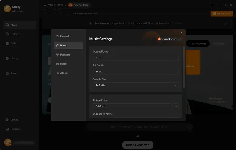 Step 2: Format Settings