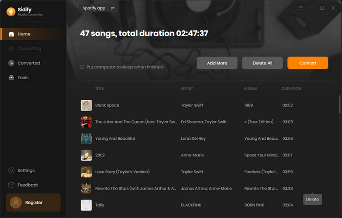 convert spotify songs to mp3