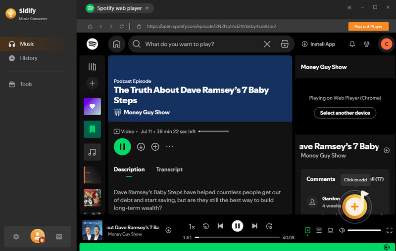 add add video podcast to convert