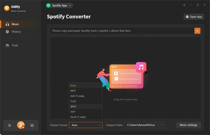 run sidify spotify music converter