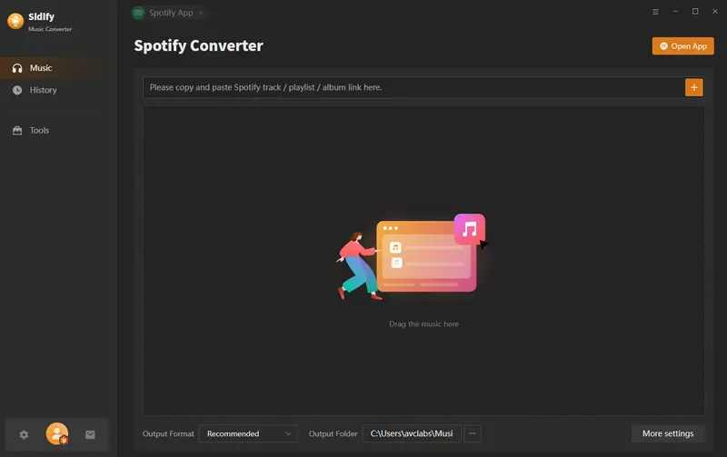 main interface