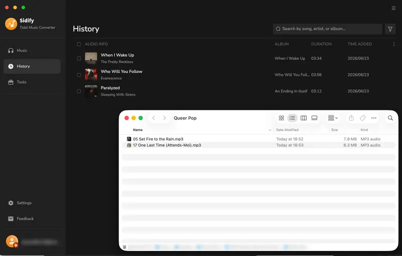 history