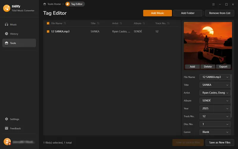 music tag editor