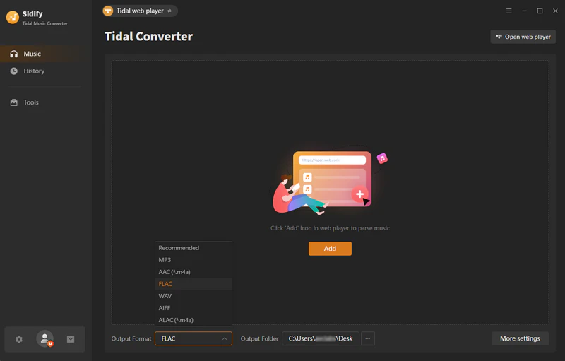 Sidify Tidal Music Converter HomePage