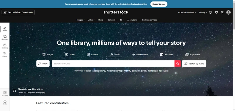 shutterstock royalty free music site