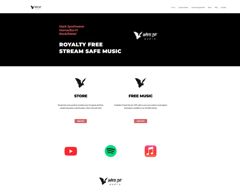 White Bat Audio royalty free music site