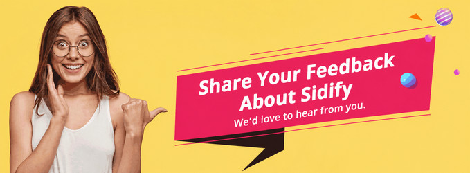 Sidify user feedback program