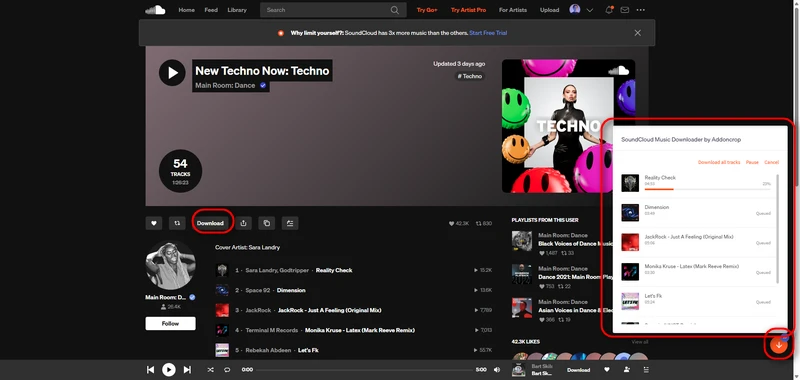 soundcloud playlist downloader