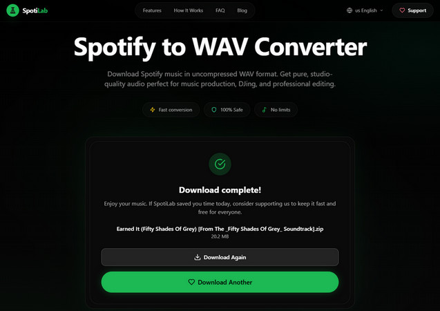 5. Spotilab - Spotify Music Downloader to WAV