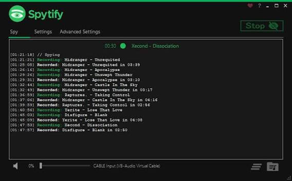 Spytify record Spotify to WAV
