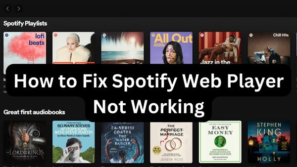 spotify web player not working