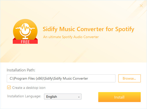 Install Sidify Music Converter Free