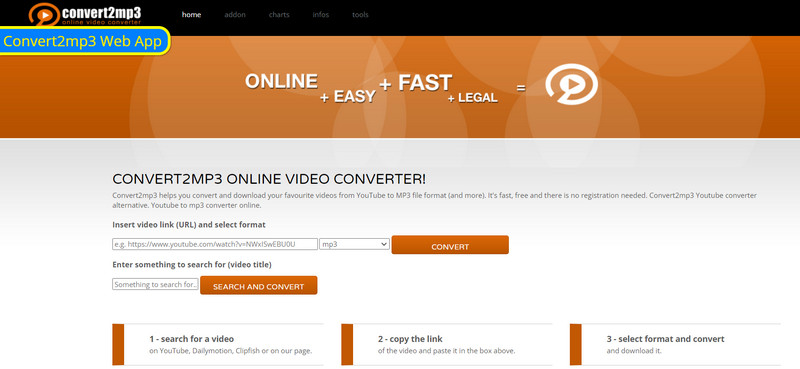 convert2mp3 online youtube downloader