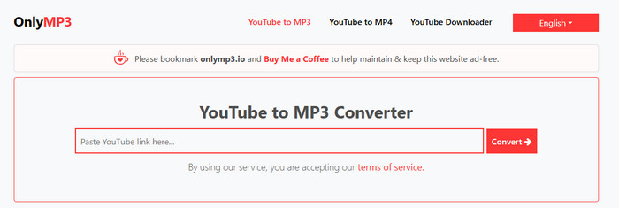 OnlyMP3 YouTube video to mp3 conversion